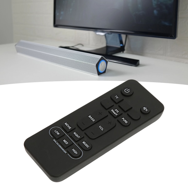 Philips Soundbar Fjärrkontroll Ersättning, Batteridriven Soundbar Fjärrkontroll för Philips Barhögtalarsystem, Lätt att Använda och Byta Ut