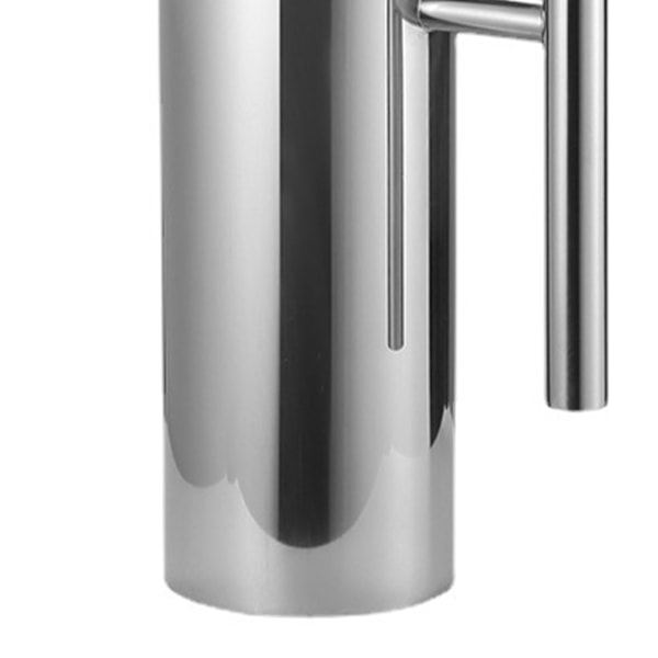 Ergonomisk Vattenkanna i Rostfritt Stål 1,5L med Isbehållare, Fruktkanna för Kalla Drycker, Hållbar Design för Enkel Hällning och Servering