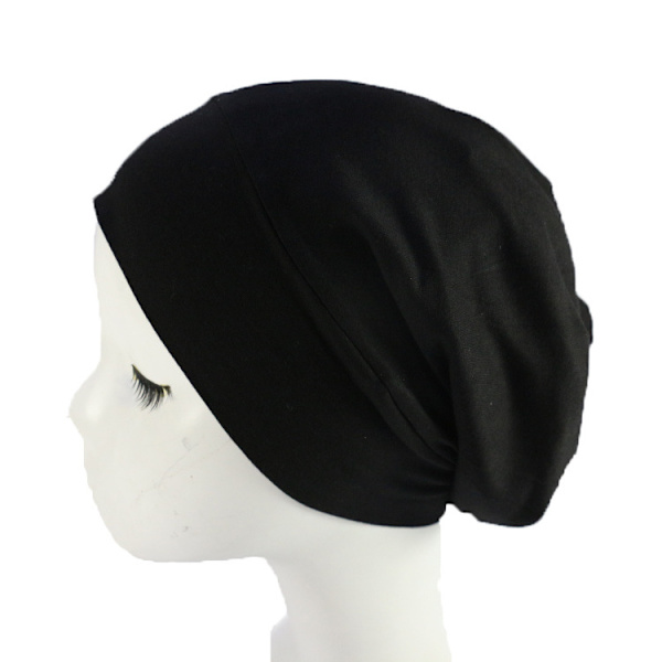 Satinfodrad Beanie, Siden Beanie Sovhatt Hårtäckande Bonnet Slouchy Beanie Natt Sovhatt Justerbar För Lockigt Svart Hår Light Gray