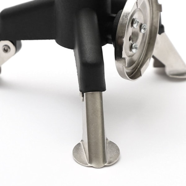 Rostfritt Stål Spis Tripod Stativ Adapter Omvandlingshuvud med Självlåsande Funktion för Utomhus Camping Vandring och Gastank Stabilisator