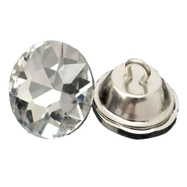 20st 20mm Diamond Clear Crystal Charm Klädsel Soffa Sänggavel Sy Knappar