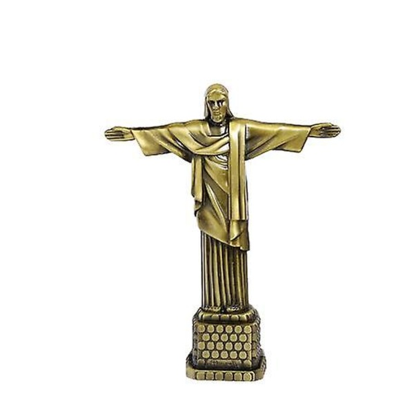 1 st 18 cm Metallisk Brasilien Kristus Frälsaren Jesus Figur Staty Kristus Frälsaren Jesus Kristus Staty Katolsk Gåva Heminredning copper