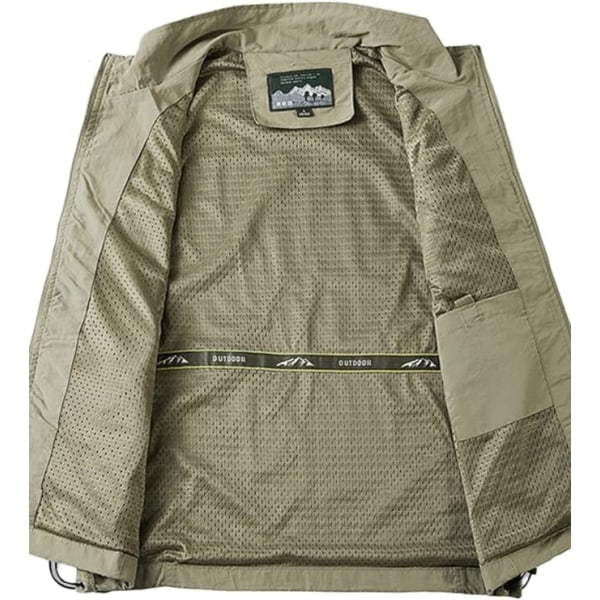 Vår-Sommar Herr Tactical Outdoor Bergsklättring Fiskeväst Andningsbar Multifunktionell Väst blue 2XL