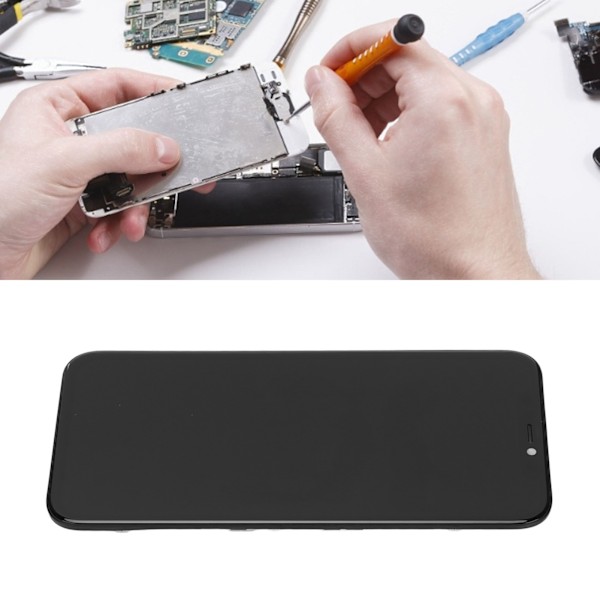 iPhone XR Skärmbyteskit med Verktyg, Full LCD-Skärm Touchscreen med Lim och Installationsverktyg för Reparation