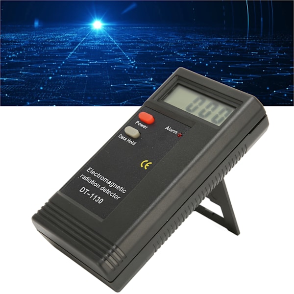 Handhållen EMF-strålningsmätare 50H-2000MHz Hög Känslighet LCD Svart Mätare för Hem Säkerhetstestning TV Fläktlampa PC