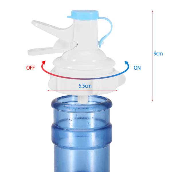 Manuell Vattenbehållare Pump 5-Gallons Kannspets med Dammskyddande Lock, Effektivt Dricksvattenssystem för Hem och Kontor