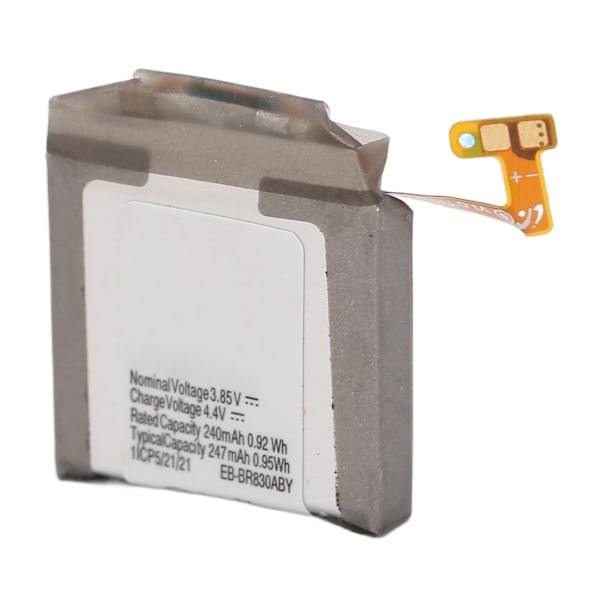 Ersättningsbatteri EB BR830ABY för Samsung Galaxy Watch Active2 40mm SM R830 SM R835, Kompatibelt batteri för Samsung Galaxy Watch Active2