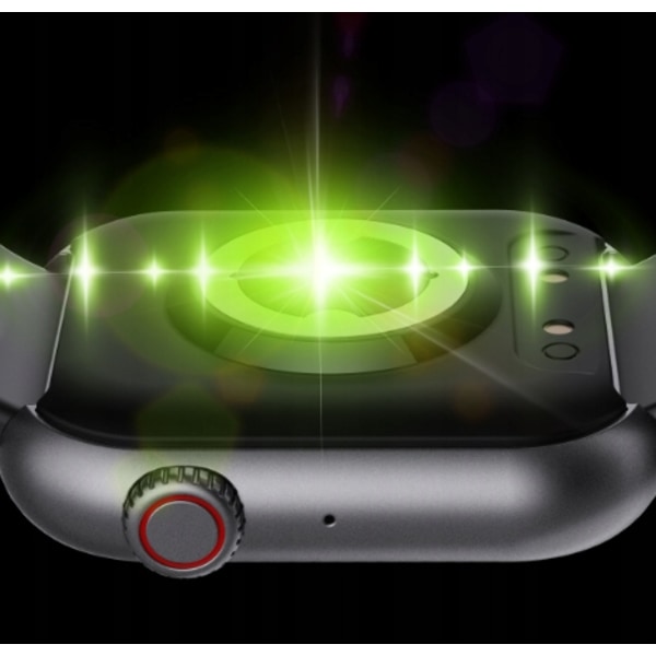 Watch 1,9-tums stor skärm Bluetooth Ring Röstassistent Övervakning av hjärtfrekvens Blodsocker Smart Watch pink
