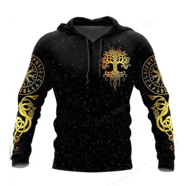 Hooded Top Fashion Trend 3D Sweatshirt Crusader Print Men's Street Trend Hoodie Top ofsc-00508 L