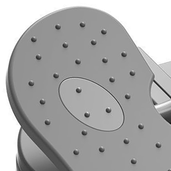 Grå Mini Fot Stepper Maskin, Tyst Vikbar Under-Bords Ben Tränare, Förstärkt Nylon, Mini Stepper Tränare för Hemmakontor Träning, Justerbar Storlek