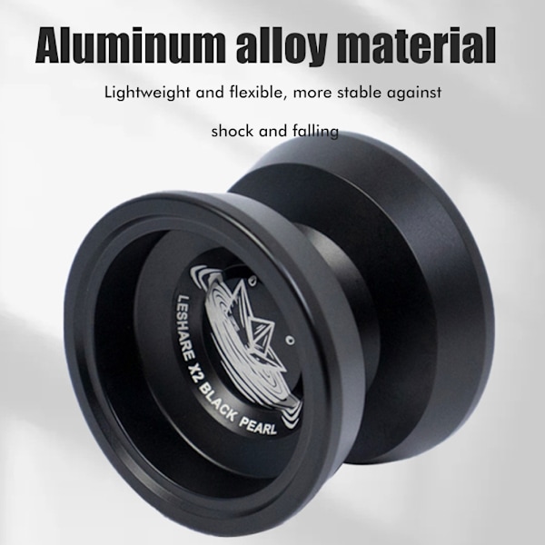 Yoyo i Aluminiumlegering för Barn Nybörjare, Extra Snören Ingår, Hållbar och Rolig för att Lära sig Yoyo-Trick