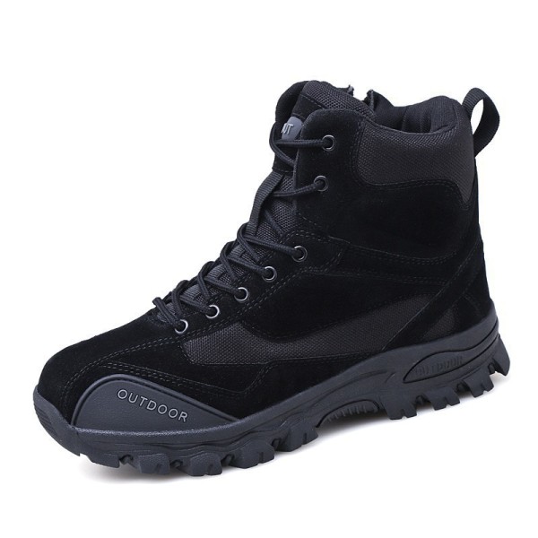 Herrplattform Utomhus Casual Skor High Top Vandringsskor Mode Sneakers black 39