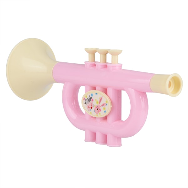 Musikleksaker för barn Trumma Hammare Trumpet Utbildande Sandspeleksak Present till pojkar och flickor, Rosa färg, Rolig inlärningsupplevelse
