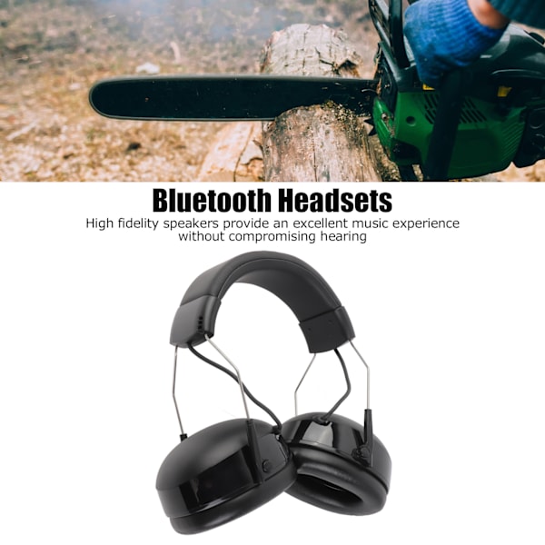 Bluetooth-hörlurar med brusreducering 28dB, Noise Guard-headset med 3,5 mm AUX-kabel, trådlösa hörlurar för daglig användning