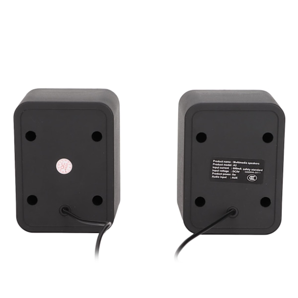 Mini Stereo Datorhögtalare USB-driven Trådbunden Liten Klar Basljud för Desktop PC Laptop