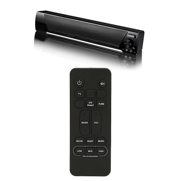 Philips Soundbar Fjärrkontroll Ersättning, Batteridriven Soundbar Fjärrkontroll för Philips Barhögtalarsystem, Lätt att Använda och Byta Ut
