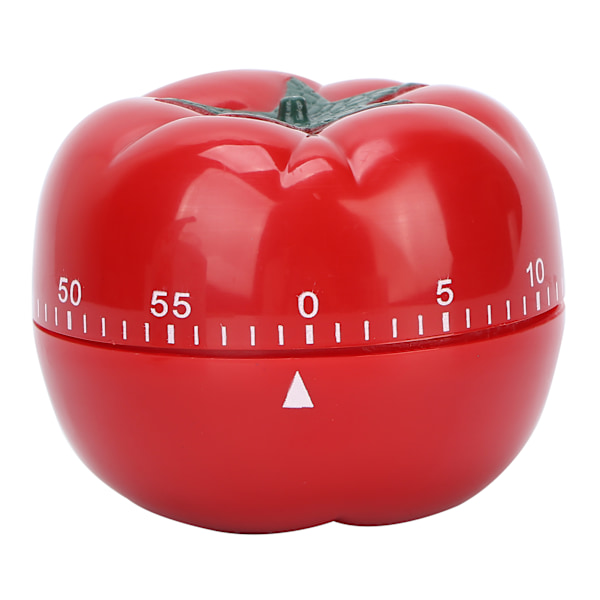 Professionell Mekanisk Skönhetssalong Timer, 60-Minuters Nedräkningstimer, Hållbar Tomatformad Uppdragningstimer för Salongs Användning, Roterande Nedräkningsdisplay