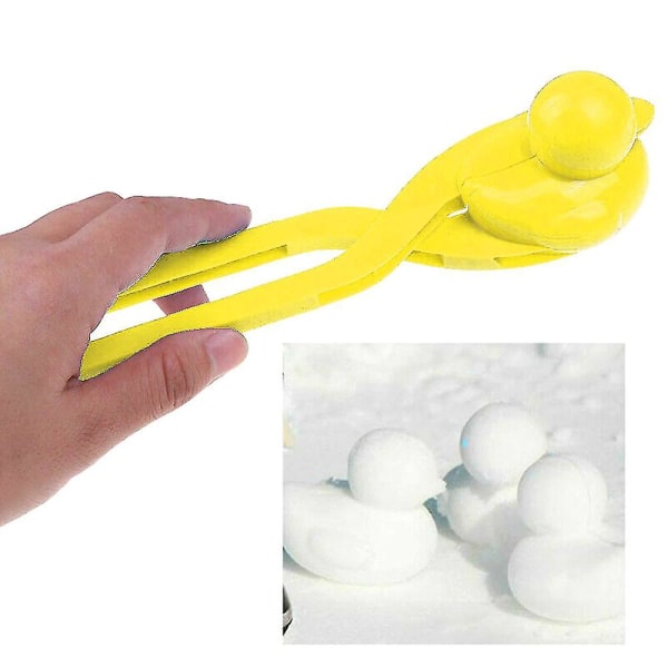 2-pack Snöbollformare med Ankdesign, Klipp, Barnens Utomhus Vinterformningsverktyg