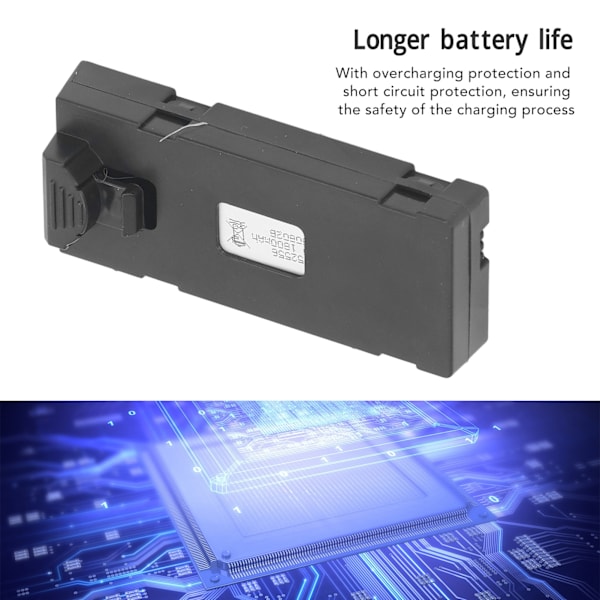 Ersättningsbatteri för RC-drönare, litium 1800mah för S89, hög kapacitet och långvarig kraft för fjärrstyrda drönare, kompatibel med S89-modeller