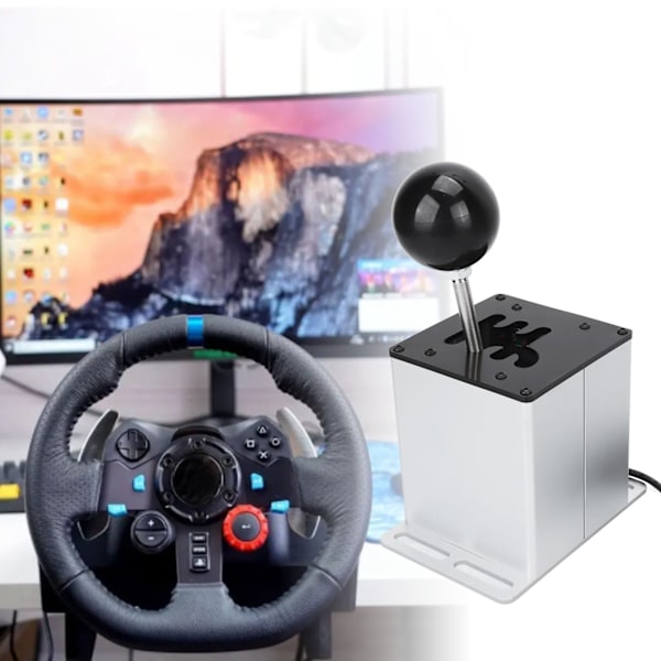 Logitech G29 G27 G25 PC USB Växelspak för Simracing, Kompatibel med ATS ETS Dust WRC, USB H Växelspak för Realistisk Körningsupplevelse
