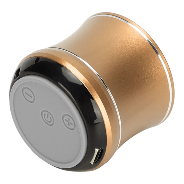 Vattentät Mini Bluetooth-högtalare IP67 Bärbar Trådlös Högtalare med Basradiator Automatisk Anslutning Guld för Duschrum Cykel Bil