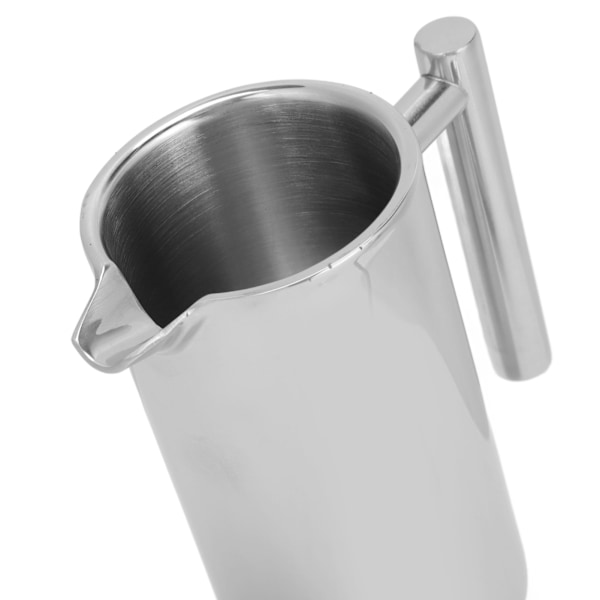 Bärbar fransk press kaffebryggare i rostfritt stål, dubbelväggig 800 ml, fransk presskanna för hem, utomhuscamping, resor, hållbar och läckagesäker design