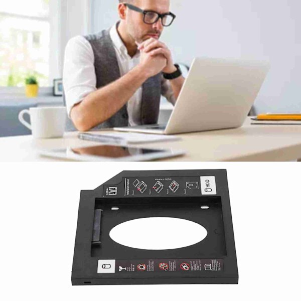 2,5 tum SATA till SATA HDD Caddy Bay Allmän 9,5 mm Laptop Hårddiskbricka Skydd för CD DVD ROM-Drivplats