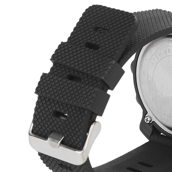 Vattentät Multifunktionell Utomhus LCD-Klocka Digital Armbandsur för Löpning Cykling Bergsklättring Fritidsaktivitet Svart Färg Sport Tracker