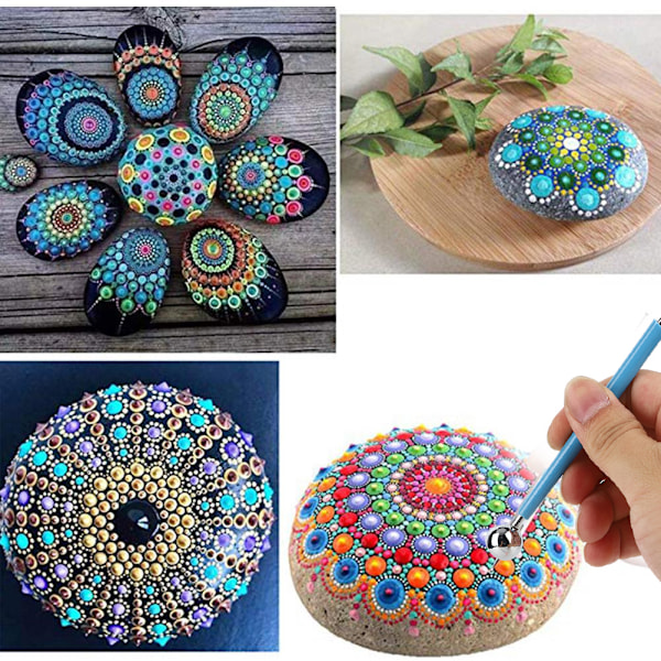 Art Dotting Verktygssats 32-Delar, Målningsverktyg för Nail Art Hantverk Målningsritningssats för DIY Hantverk Ritningssats