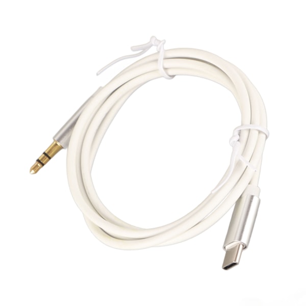 Universal Type C till 3,5 mm Aux-kabel, Stabil USB C-adapter till 3,5 mm hörlursstereo-sladd för hem- och bilbruk, Hållbar och högkvalitativt ljud