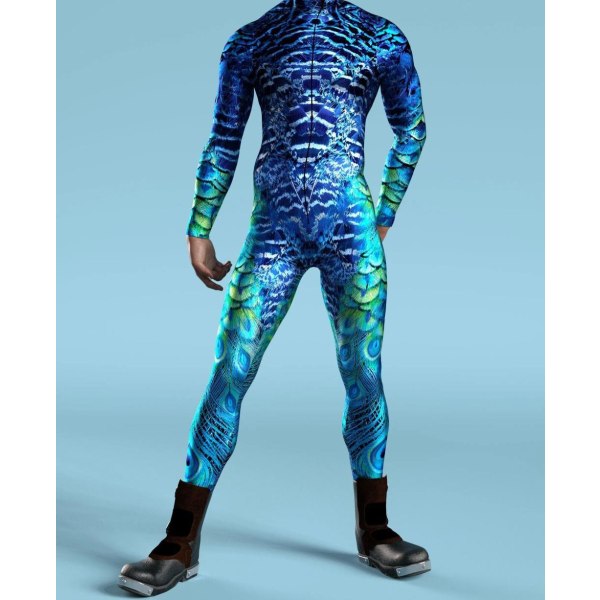 Robotkostym för män, Alien Costume Herr, Festivaldräkter för män, Rave Costume Herr, Festival Bodysuit VV017 Adult 2XL