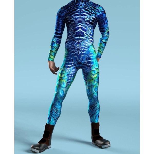 Robotkostym för män, Alien Costume Herr, Festivaldräkter för män, Rave Costume Herr, Festival Bodysuit VV024 Adult 2XL
