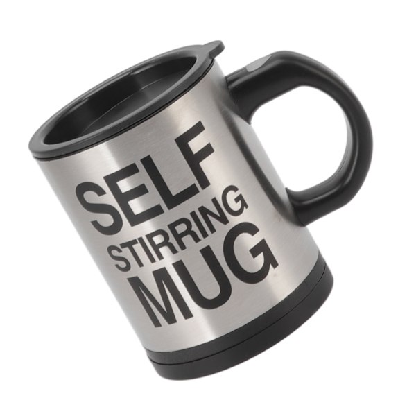 Elektrisk Självrörande Mugg 400ml Automatisk Blandning Kaffe Mugg för Svarta Drycker, Hållbart BPA-Fri Material, Lätt att Använda och Rengöra