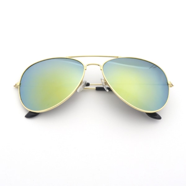 FULL SPEGEL Aviator solglasögon i metall blue