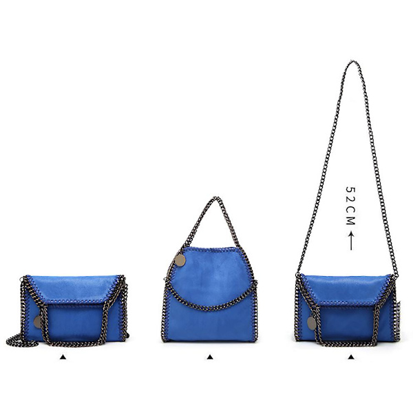 Damer Crossbody Väskor Mode Axelväska Kedjeväska Mode Bärbar Kedja Vävda Handväskor Orange