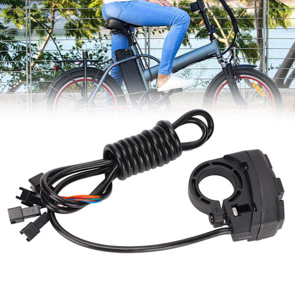 Motorcykel Styrspak 3-i-1 Ljus Horn Blinkers IPX4 Vattentät 36V för Elcykel Fordon