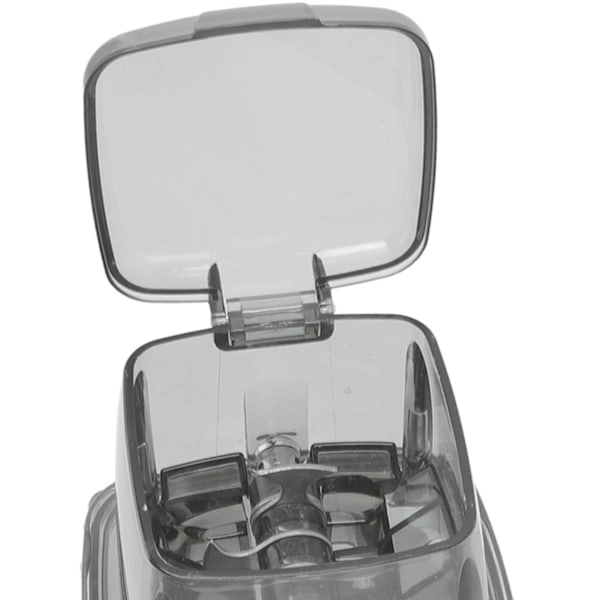 Bärbar Handvevad Iskrossare 1.25L Manuell Shaved Ice Chopper för Hem, Utomhuscamping, Transparent Svart