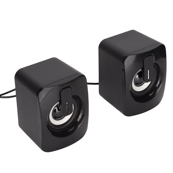 Mini Stereo Datorhögtalare USB-driven Trådbunden Liten Klar Basljud för Desktop PC Laptop