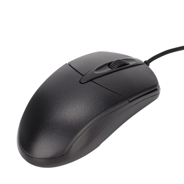 Ergonomisk Uppvärmd Mus 3-nivå Justerbar Svart 1600DPI Trådbunden för Windows OS X System Desktop Laptop