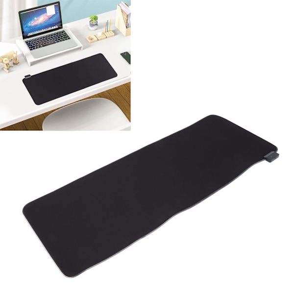 Gaming Musmatta RGB Bakgrundsbelysning Vattentät Gummitextil Datortillbehör för Tangentbord Mus, Ergonomisk Design för Långa Speltillfällen