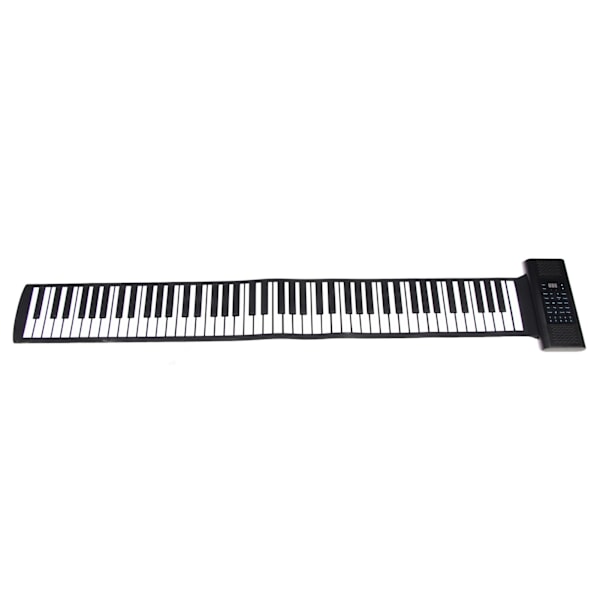 88 Tangenter Bärbar Rullbar Piano Dubbel Horn Vikbart Bluetooth MIDI Piano med Batteridrift, EU-kontakt, 100-240V, Perfekt för Resor, Hem eller Kontorsbruk