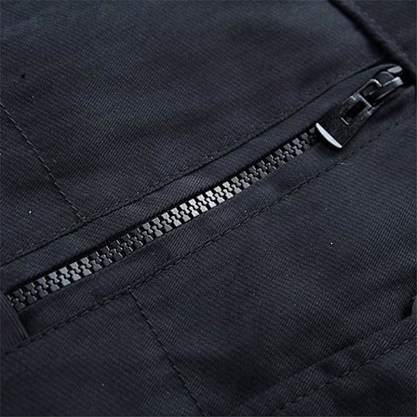 Herrarnas Vinterjacka Parkas Pälskrage Tjock Varm Jacka Casual Stor Storlek Herrarnas Rock blue XL