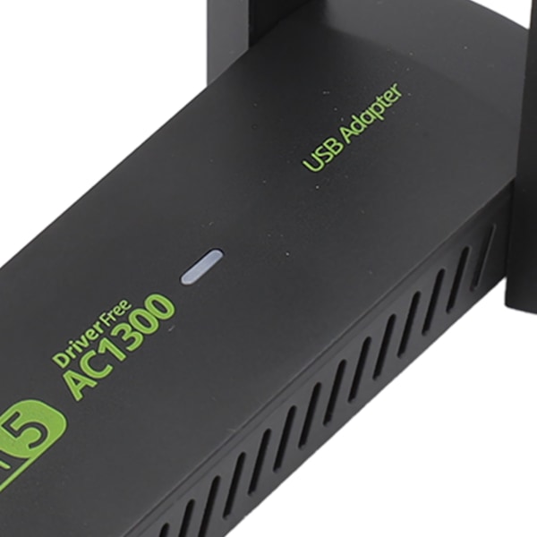 Trådlös WiFi-adapter för PC 1300 Mbps Dubbla 5dBi-antenner 5G 2.4G WiFi MU MIMO Dongle för Windows 7 8 10 11, Snabb och Stabil Anslutning