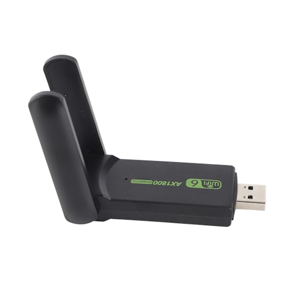 WiFi 6 USB3.0-adapter, 2.4GHZ till 5.0GHZ AX1800Mbps MU MIMO USB-nätverkskort för PC-skrivbord, bärbar dator, snabb och pålitlig anslutning