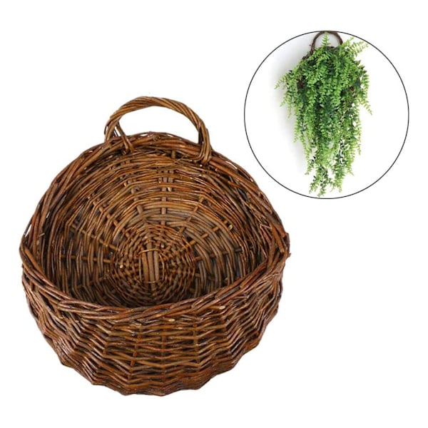 Vägghängande Blomkruka Korg Hängare Hängande Blomkruka Växtkorg för Trädgårdsväggsdekoration, 30cm, 45cm, 60cm, Enkel Installation och Avtagbar