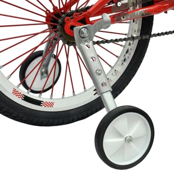 Barncykelstabilisatorer Cykelträningshjul18 20 22 24 tum Universal White