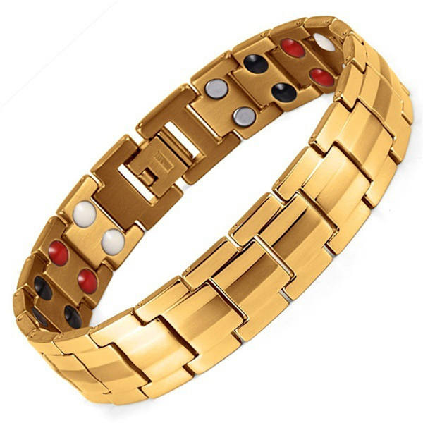 Magnetiskt Armband med Extra Stark Kraft - Artrit Smärtlindring och Karpaltunnelsyndrom Magnetiska Armband för Män Silver Regulator