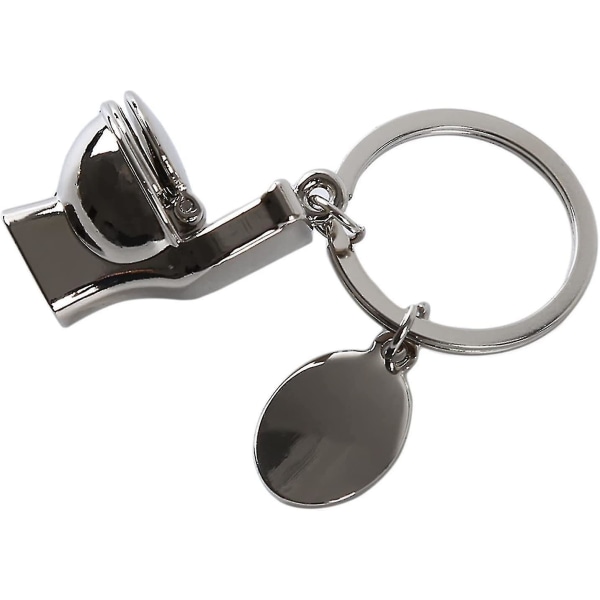 2st Mini Toalett Metall Nyckelring Söt Simulering Toaletthängande Nyckelring (silver) silver