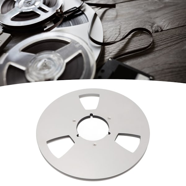1/4 Tums Tom Spolrulle i Aluminiumlegering för Bandspelare, Tom Skiva, Öppningsmaskindel för Silver NAB 10-tums Spol