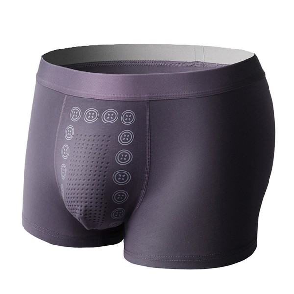 Energy Field Therapy Herrunderkläder, Magnetic Therapy Energetic Men's Ice Silk Boxer purple XL